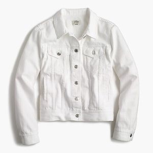 Jcrew white denim jacket